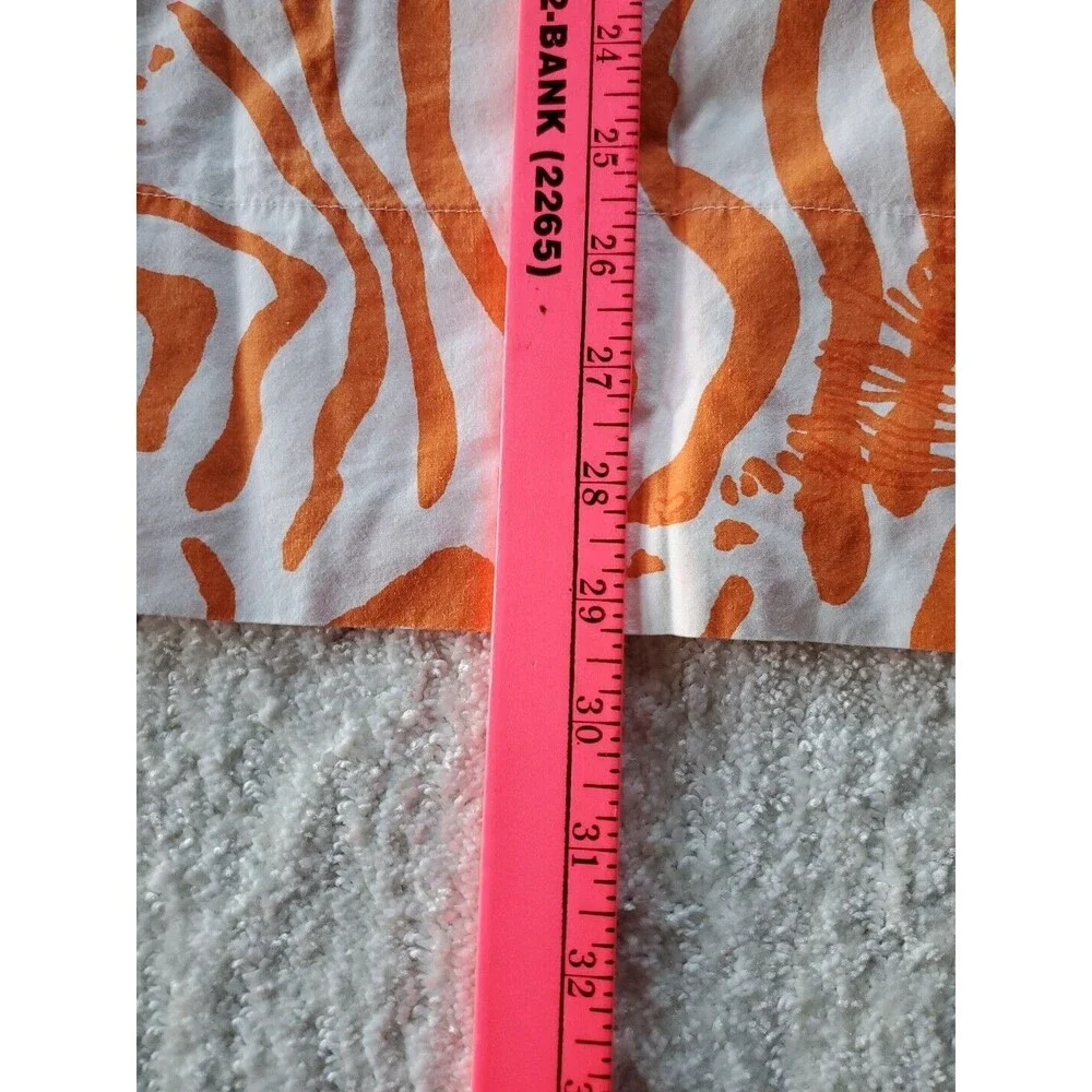 Rooms That Rule 1 Twin Flat Sheet  1 Pillow Case Cotton Orange Zebra Print